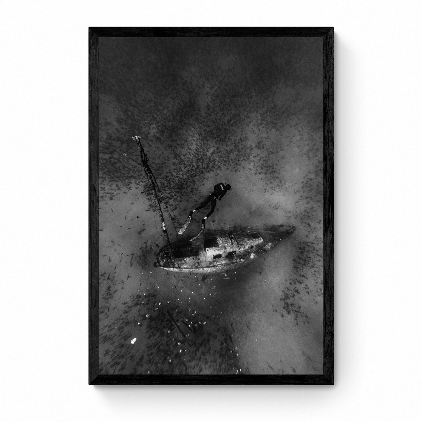 scuba diver artwork