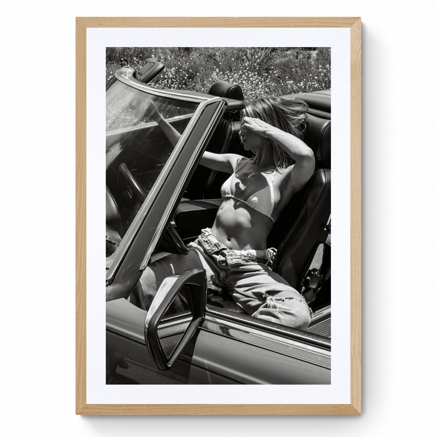 black and white framed photography prints