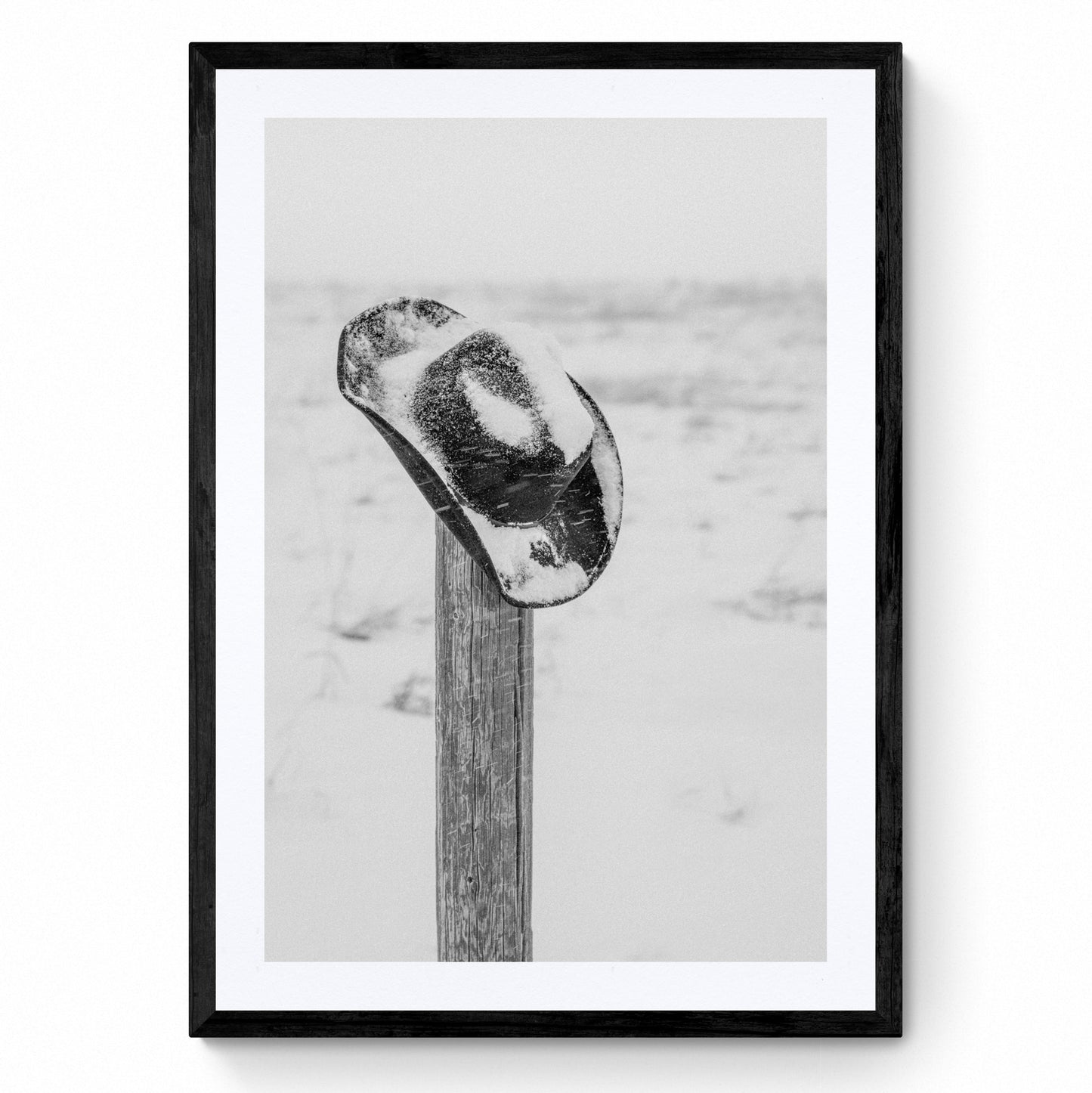 black and white western art