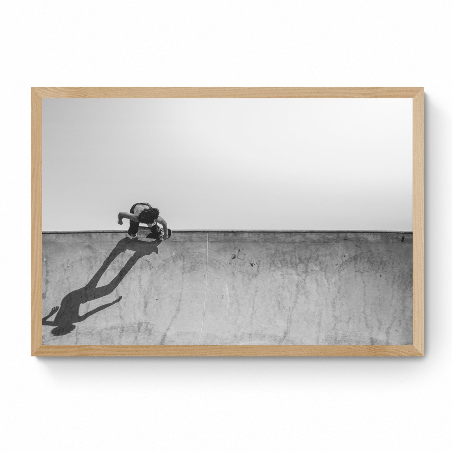 black and white photo wall