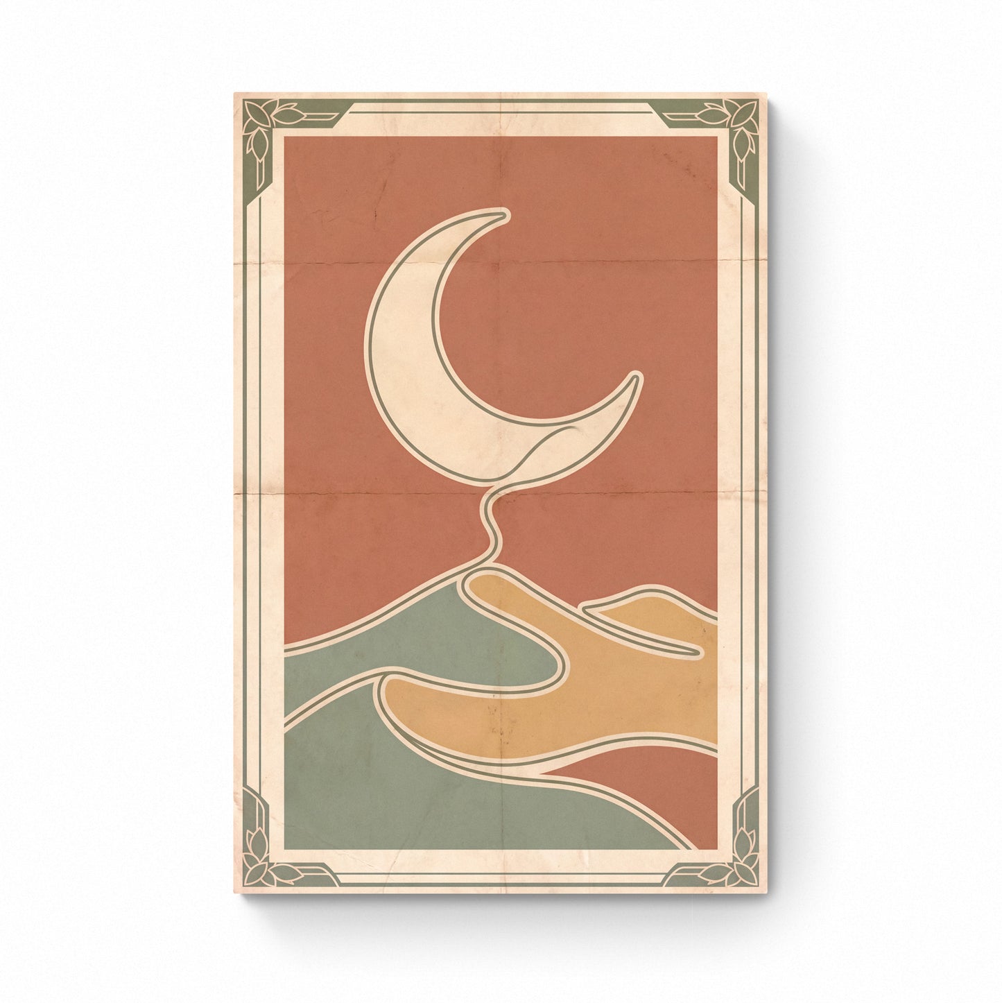 abstract moon print