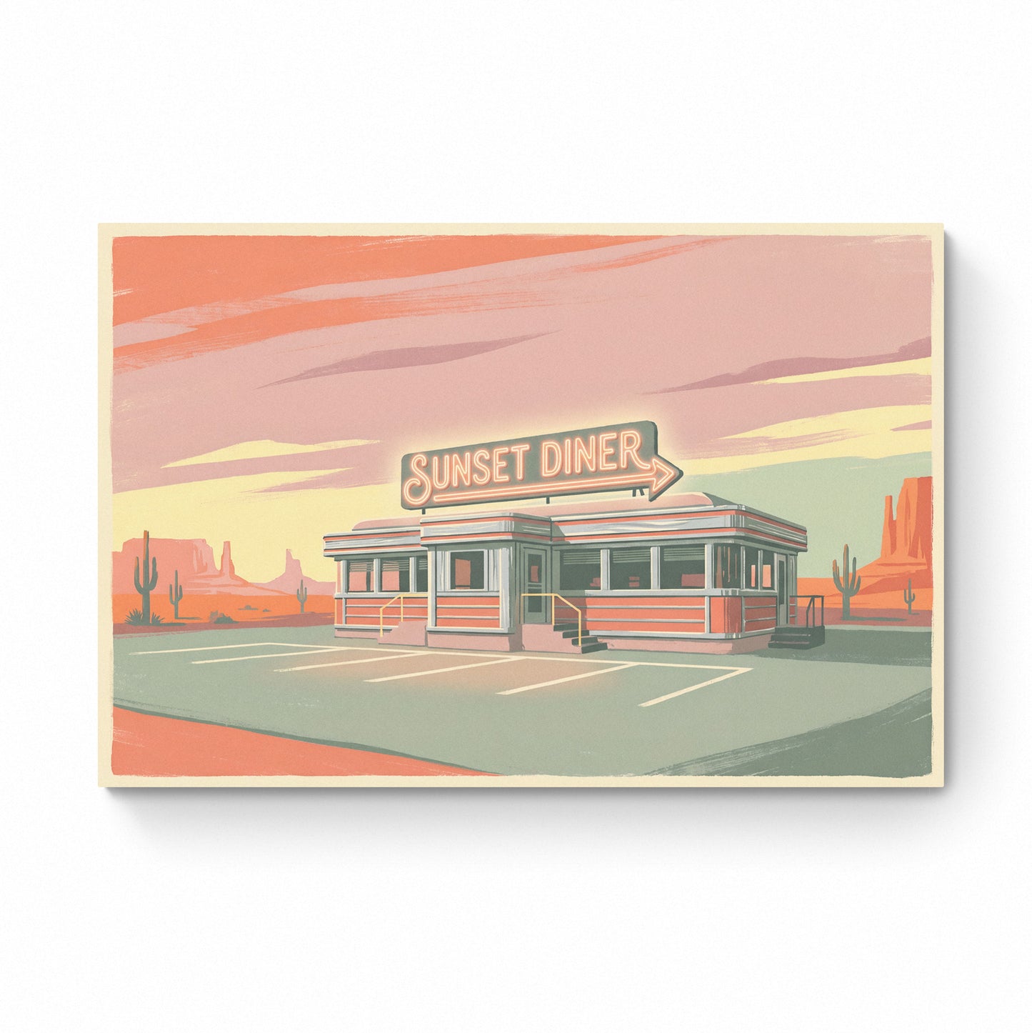 retro travel poster