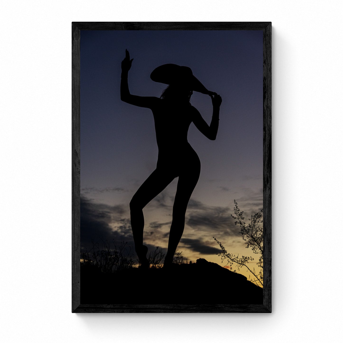 female silhouette wall art