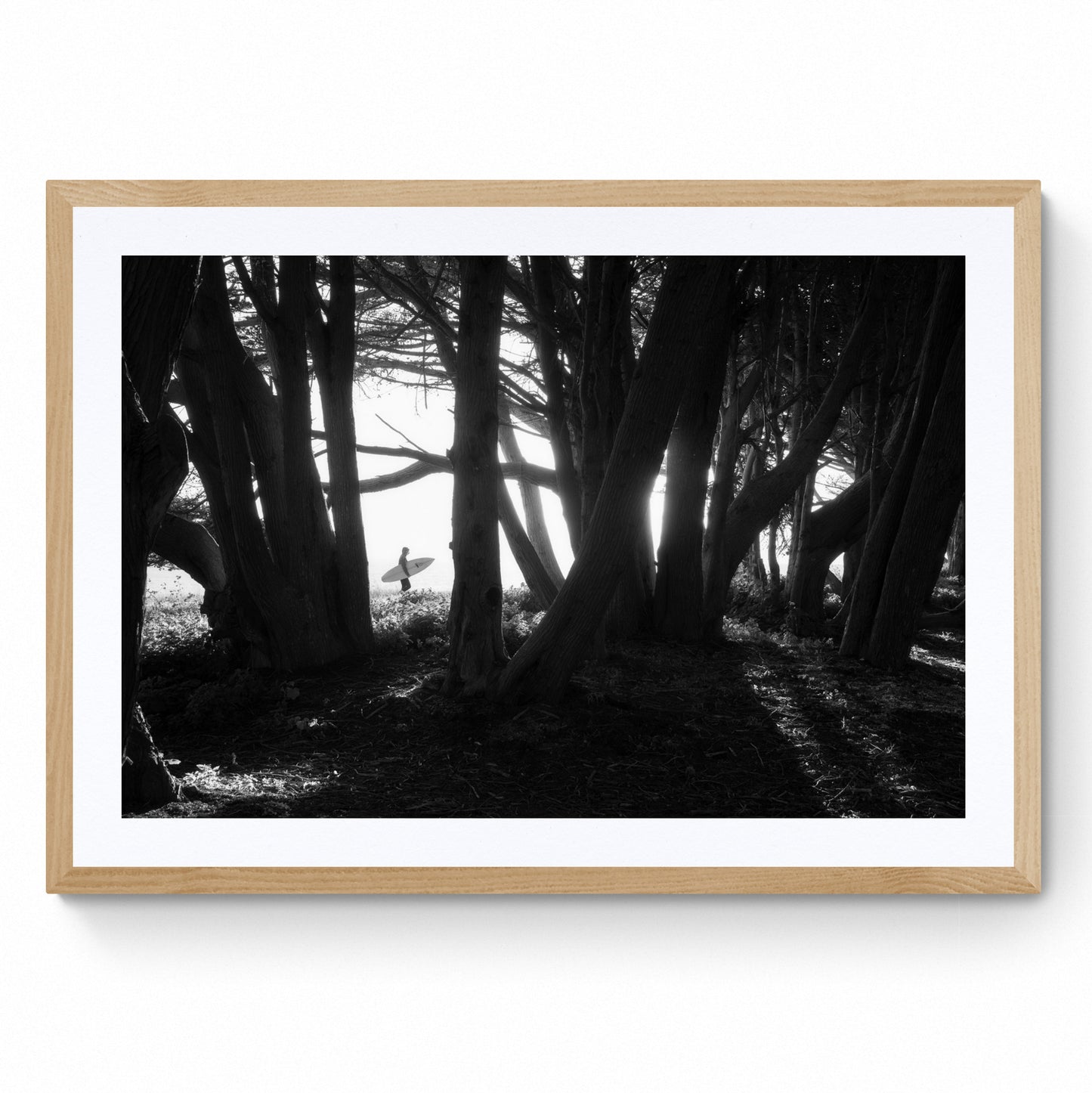 black and white surf prints
