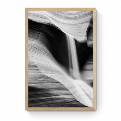 antelope canyon black and white
