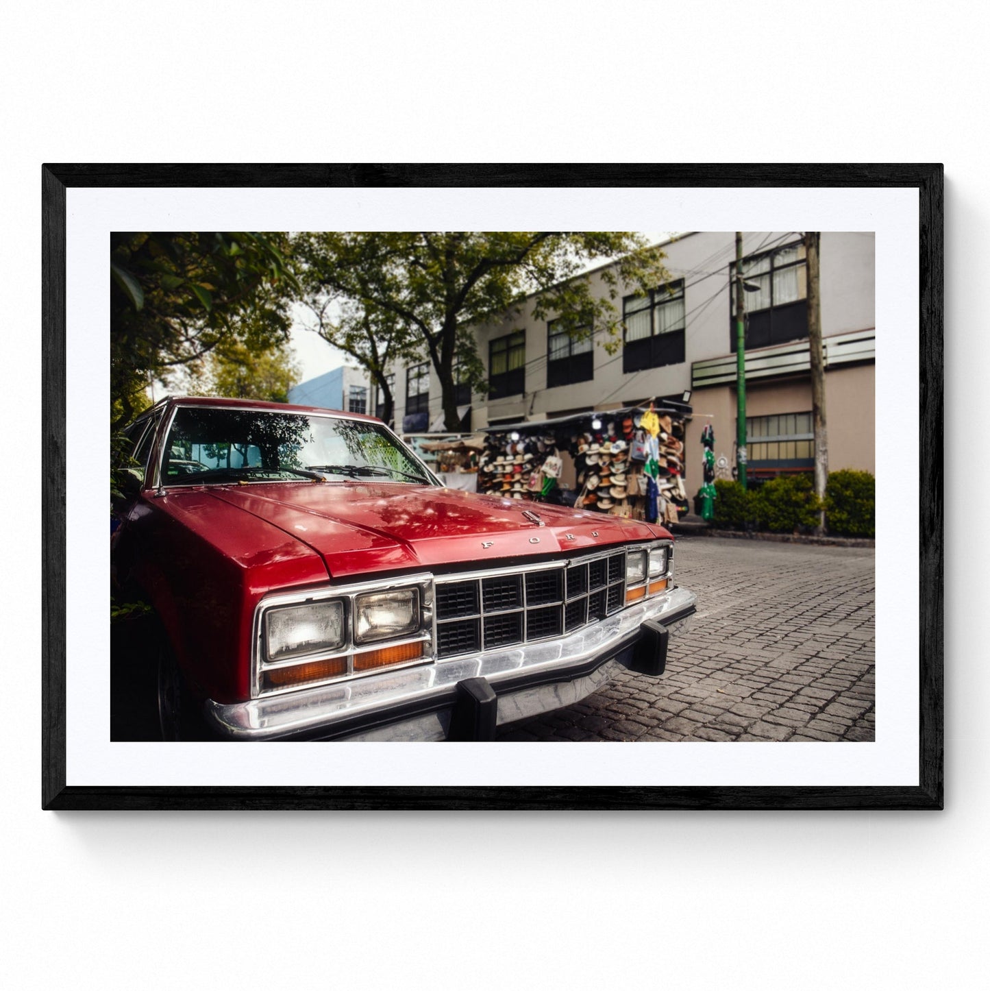 vintage car print