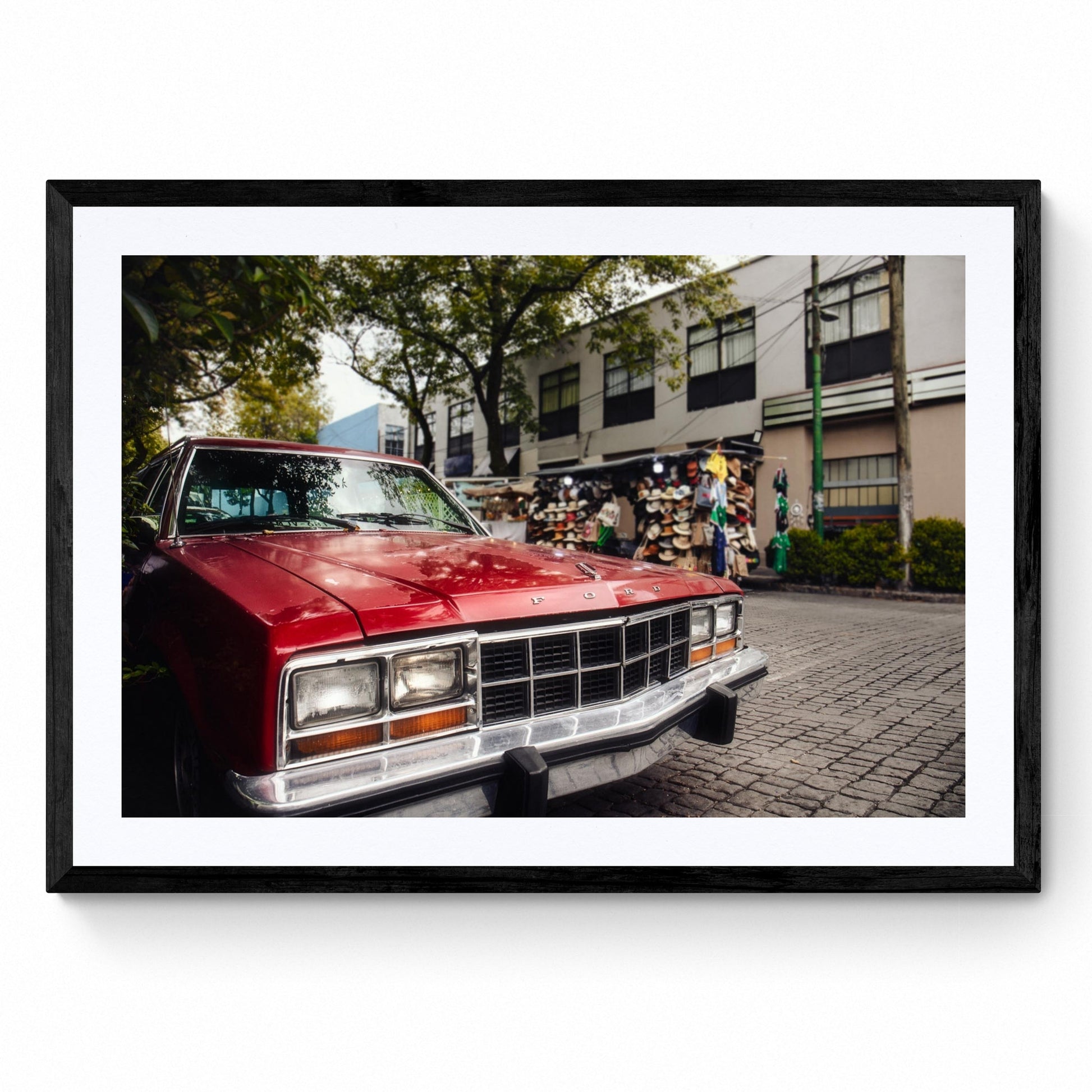 vintage car print