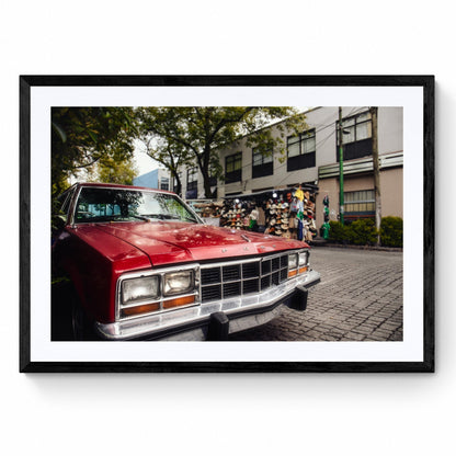 vintage car print