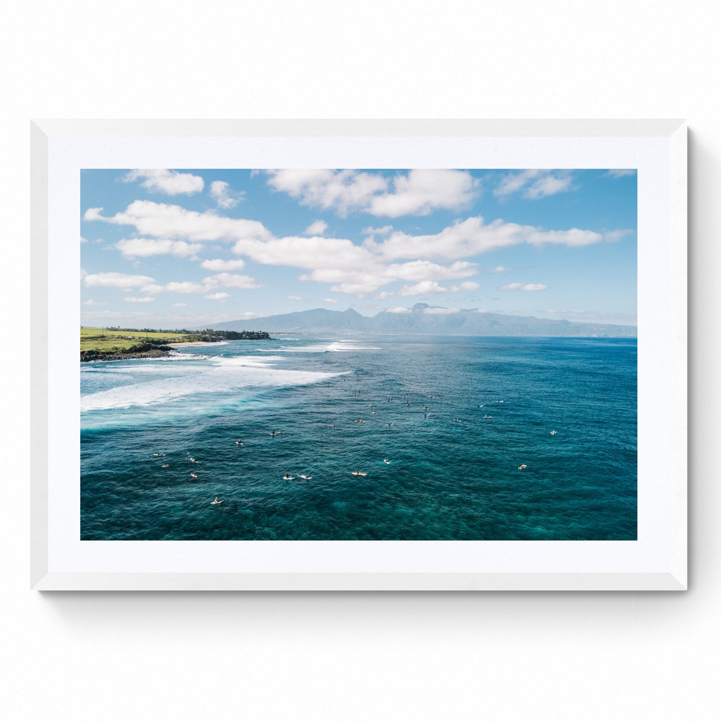 aerial beach wall art