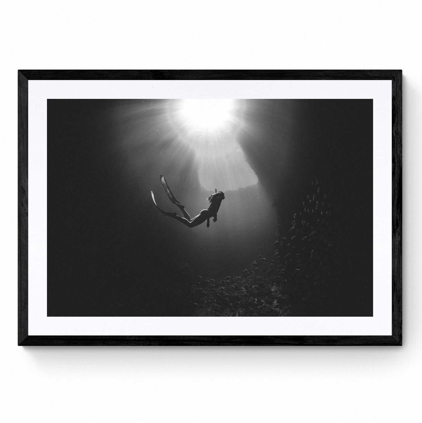 scuba diver artwork