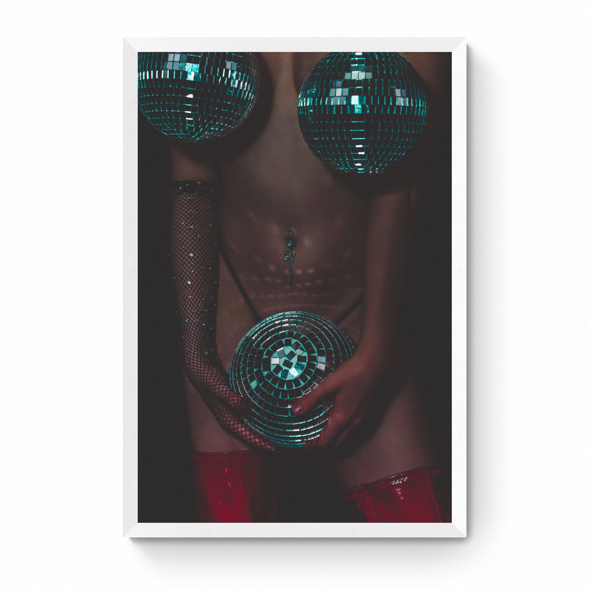 disco ball art