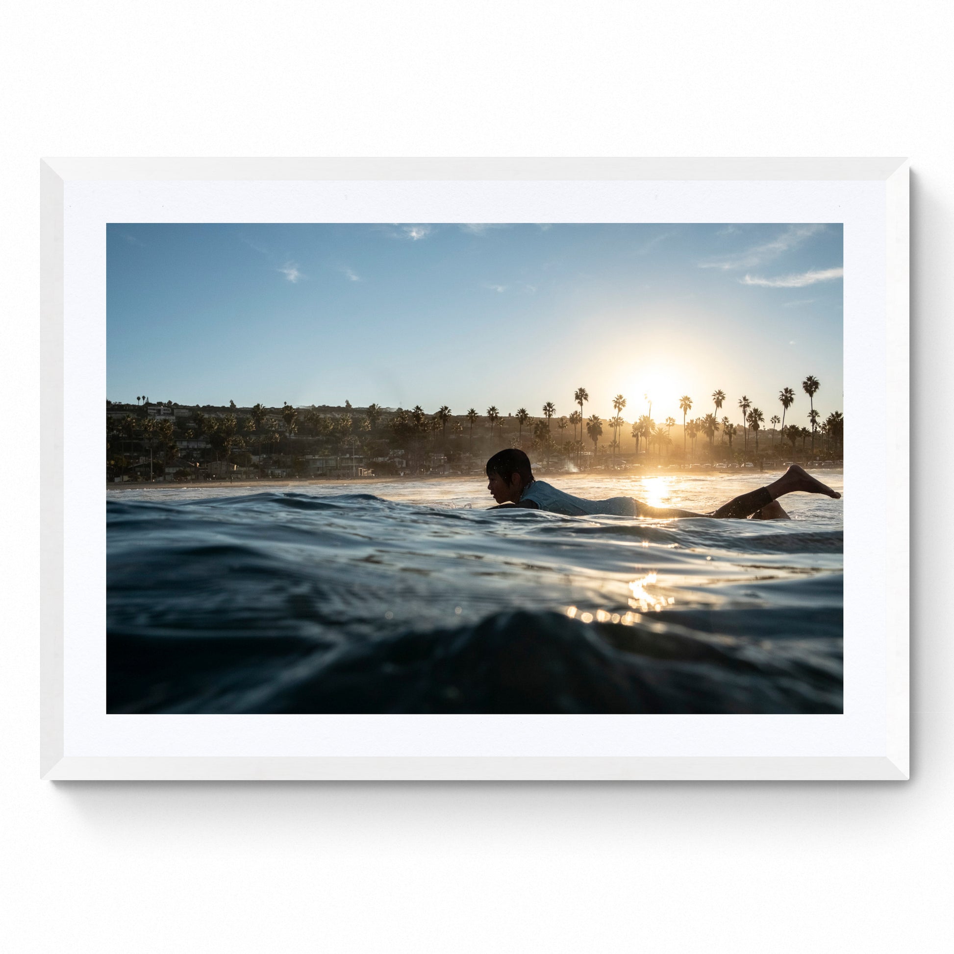 framed surf art