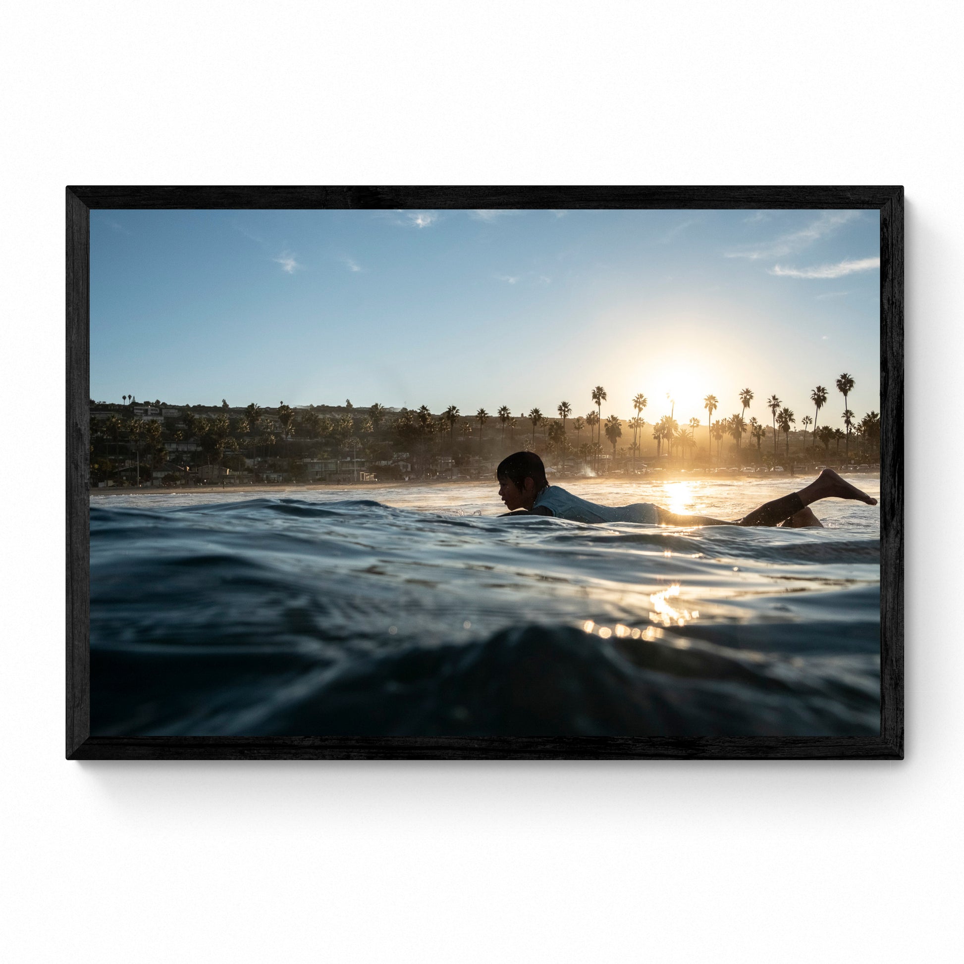 framed surf art