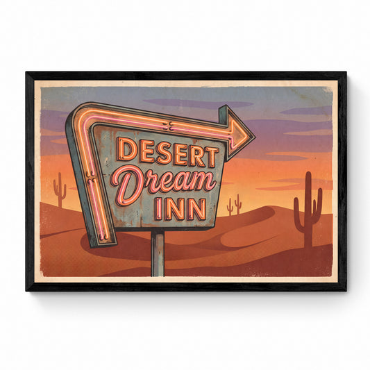 hotel sign poster