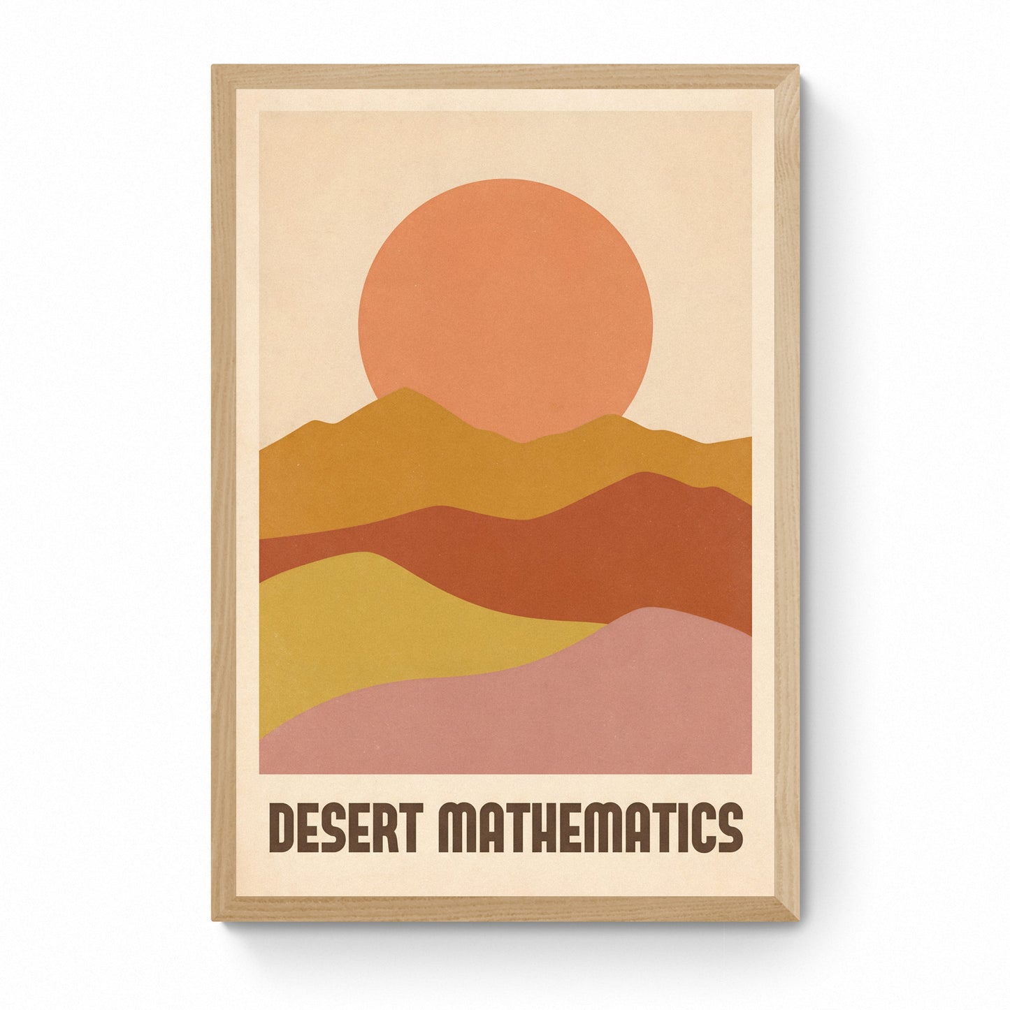 retro desert sun