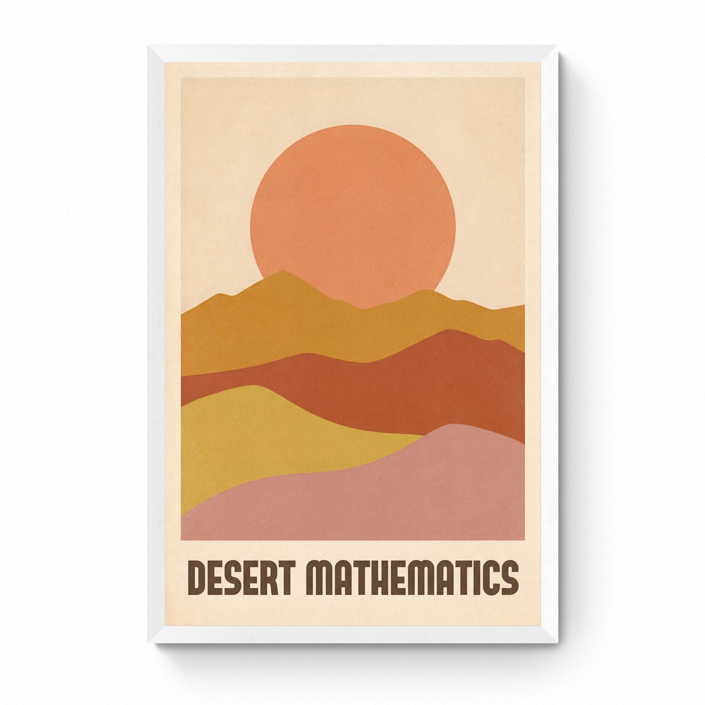 retro desert print