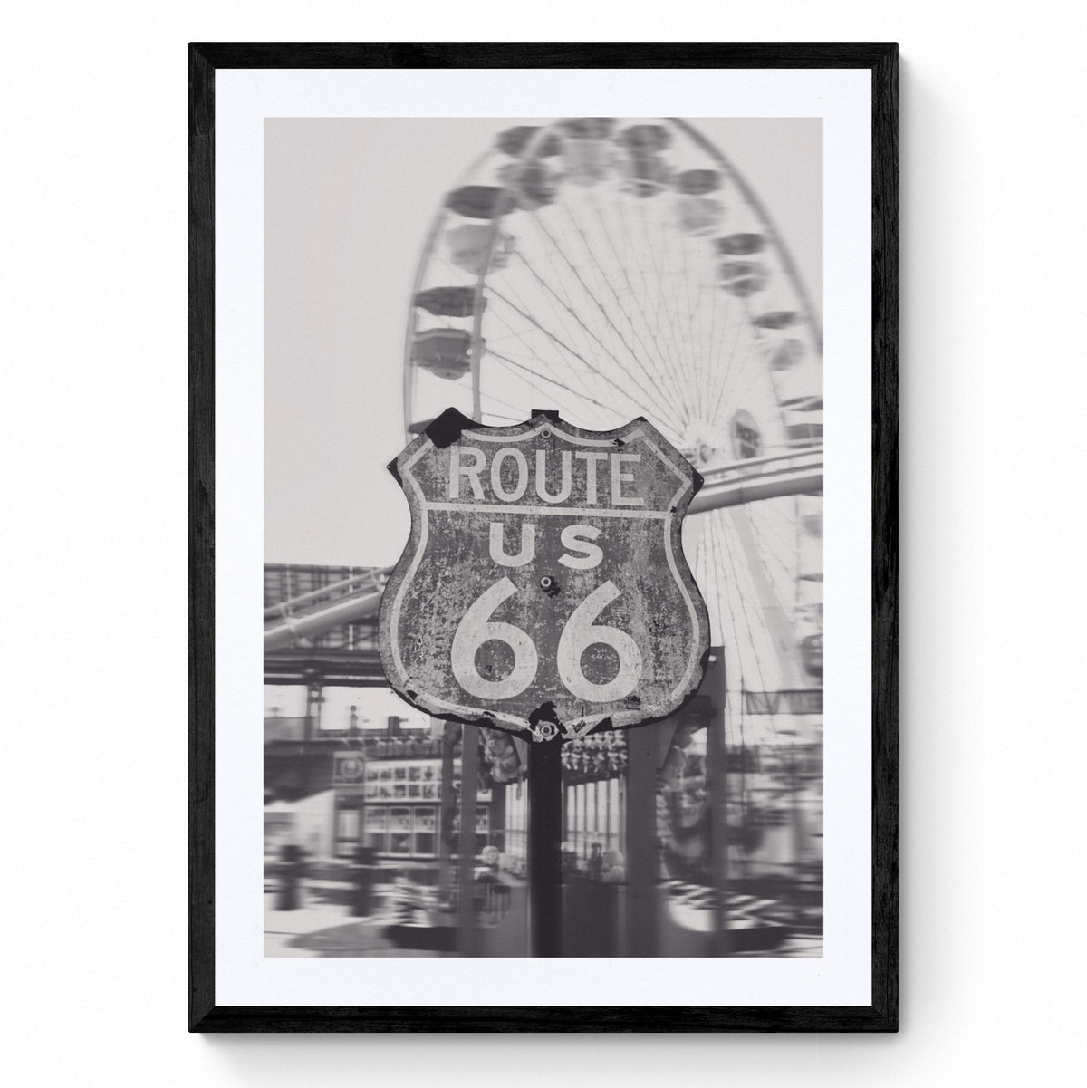 santa monica route 66 sign