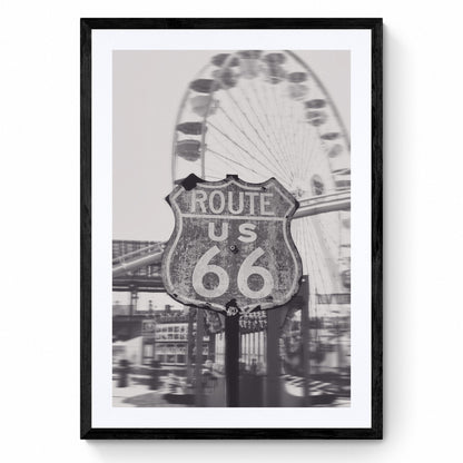santa monica route 66 sign