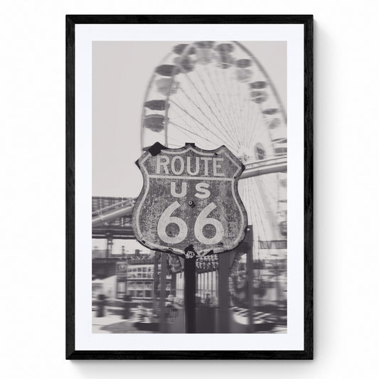 santa monica route 66 sign