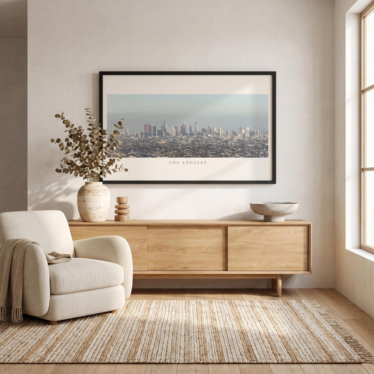 los angeles skyline wall art