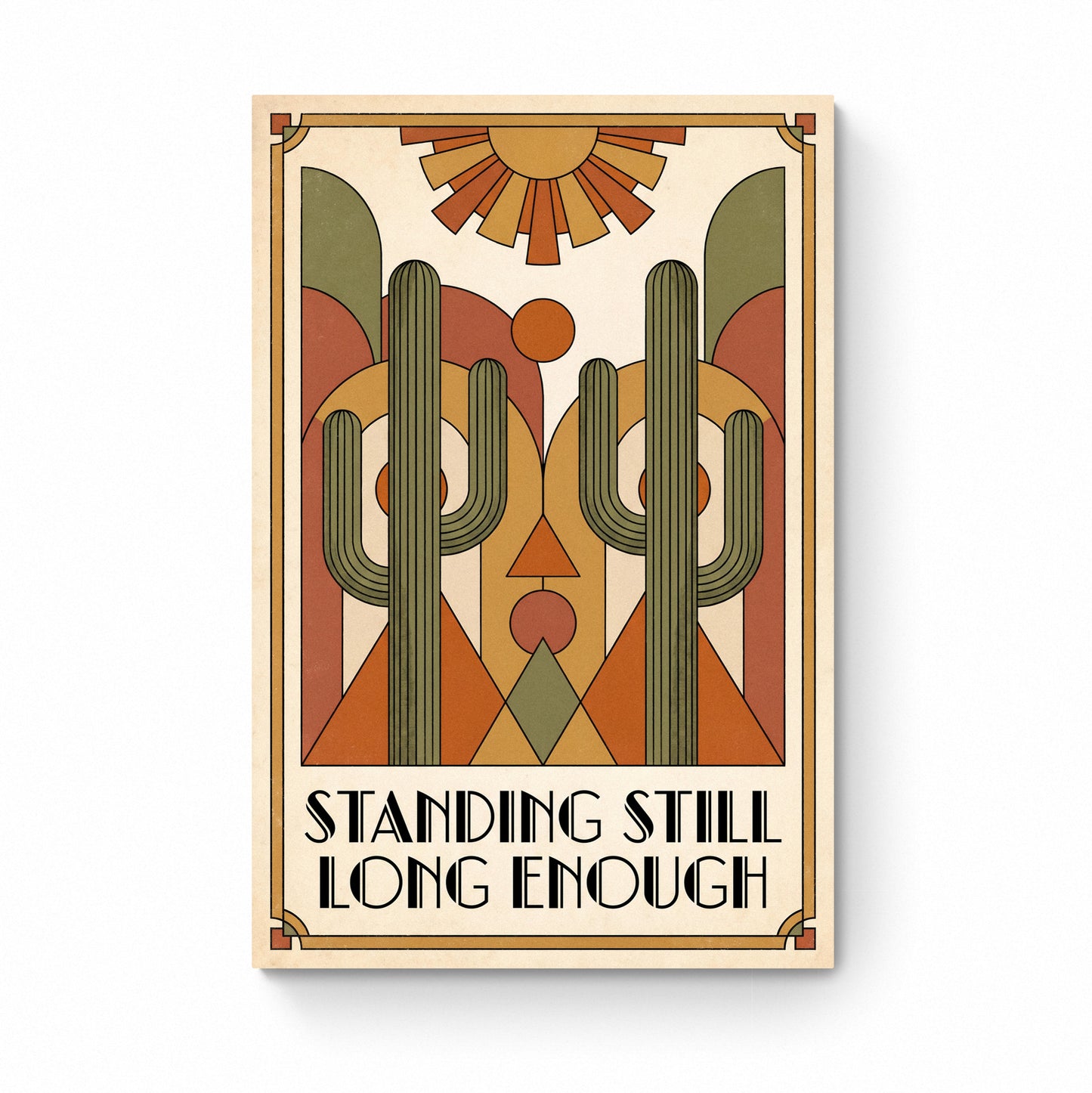 vintage cactus wall art