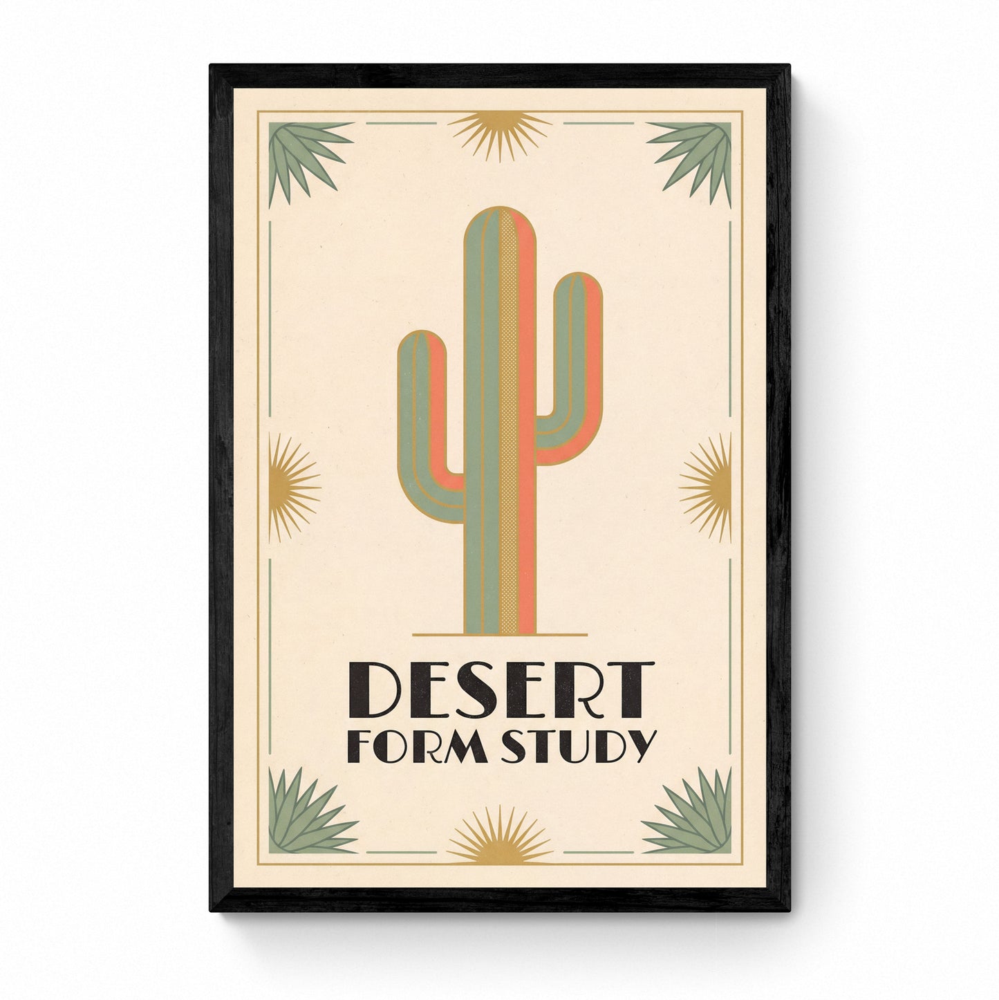 art deco cactus