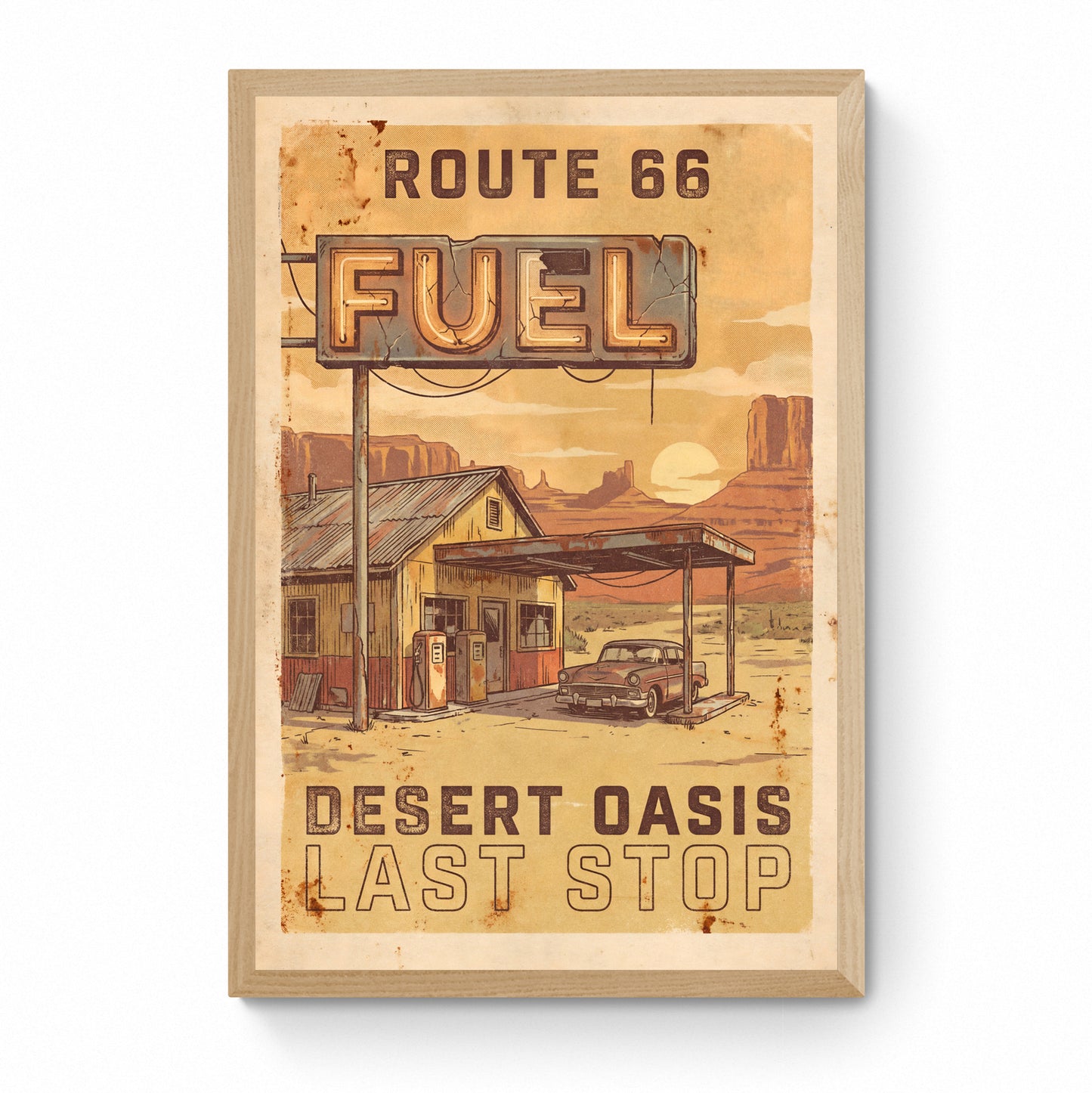 wpa route 66 poster