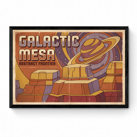 vintage sci fi poster