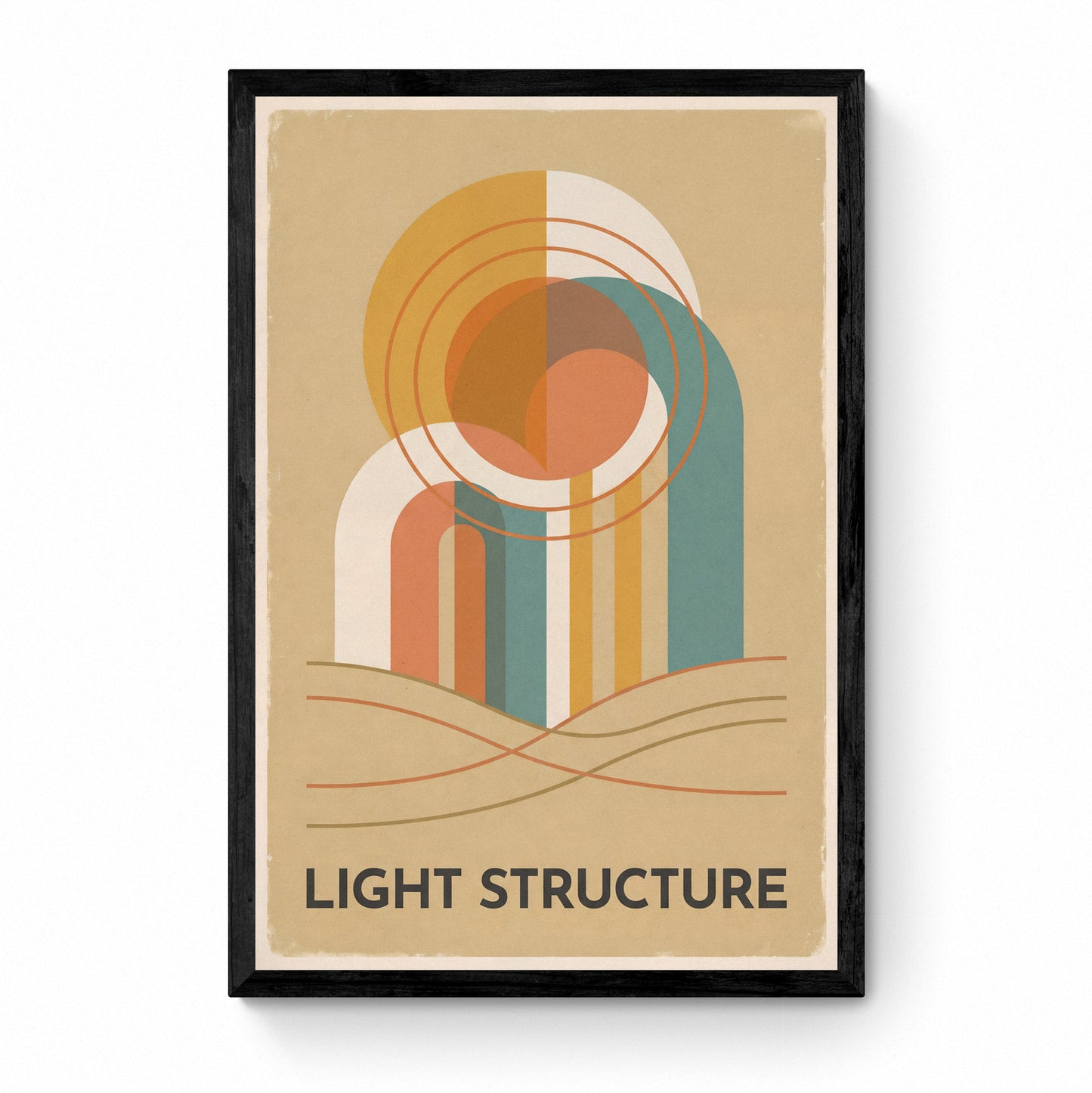 abstract desert wall art