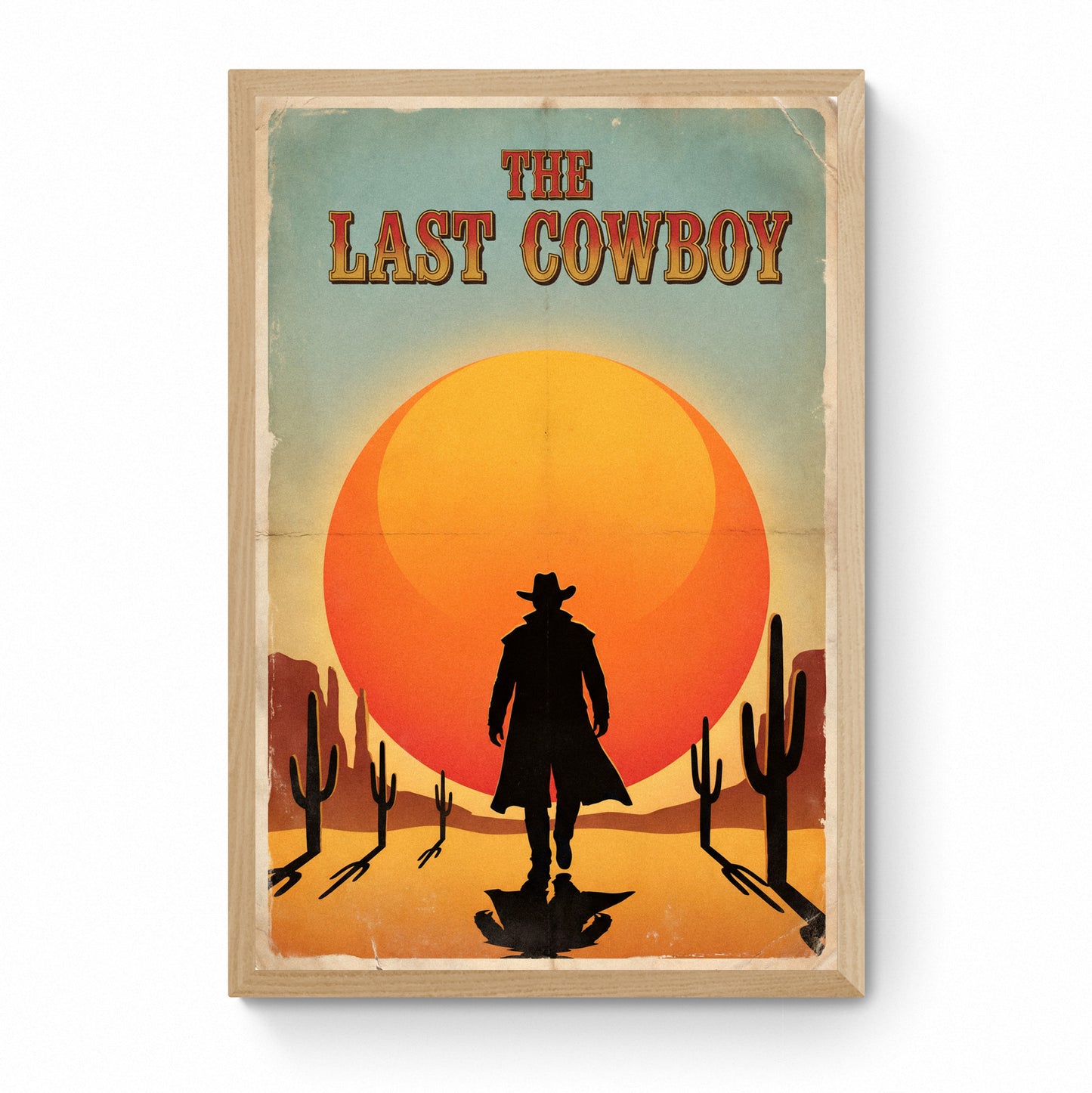 retro western movie poster