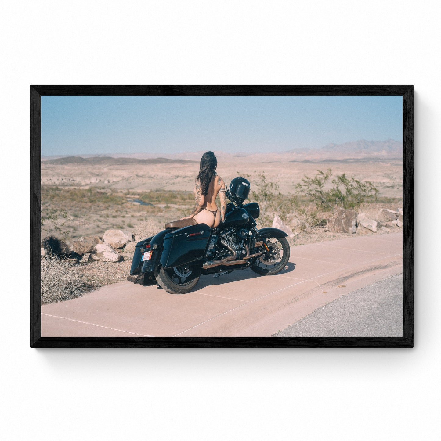 woman on a motorcycle