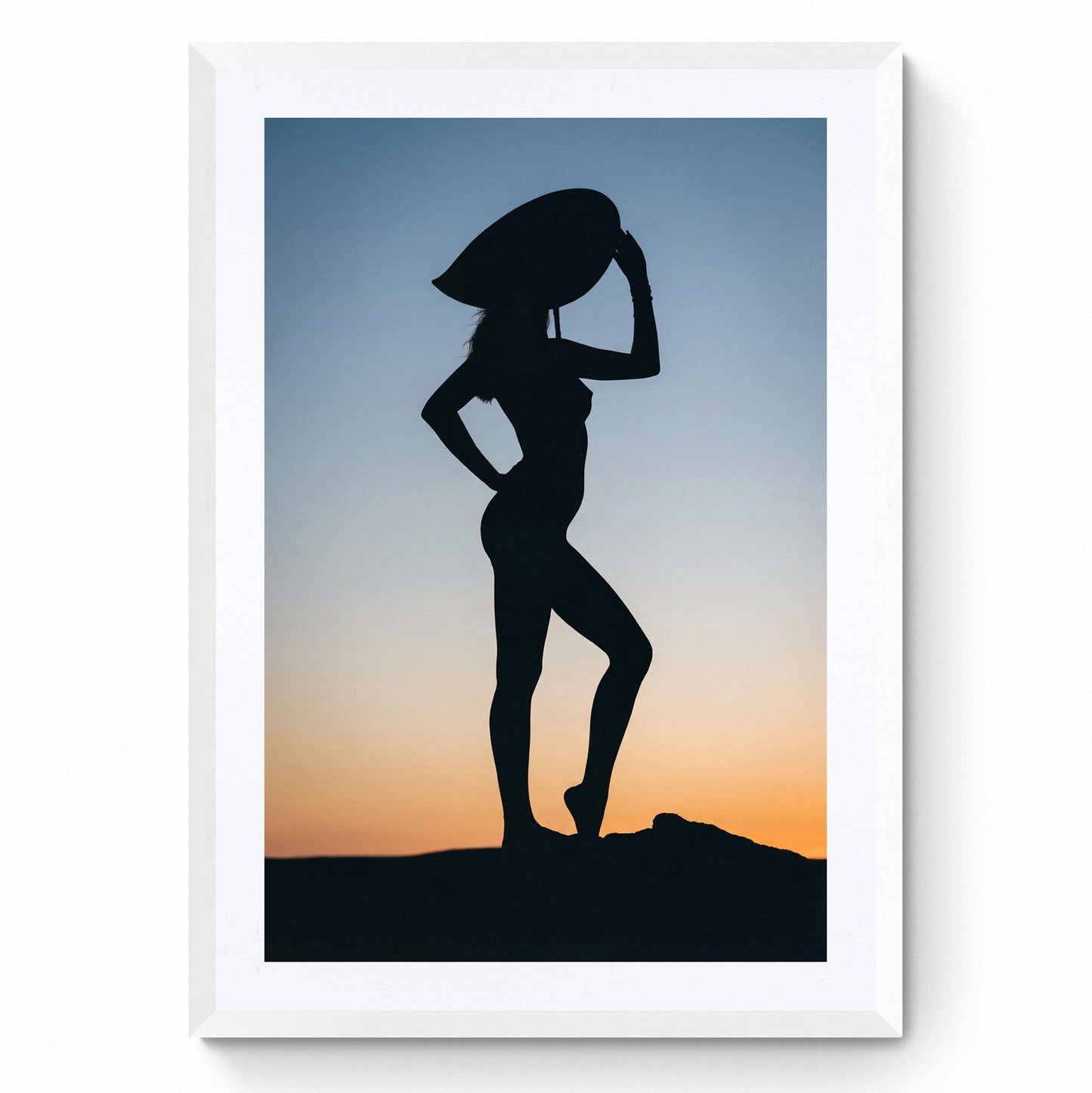 silhouette sunset art