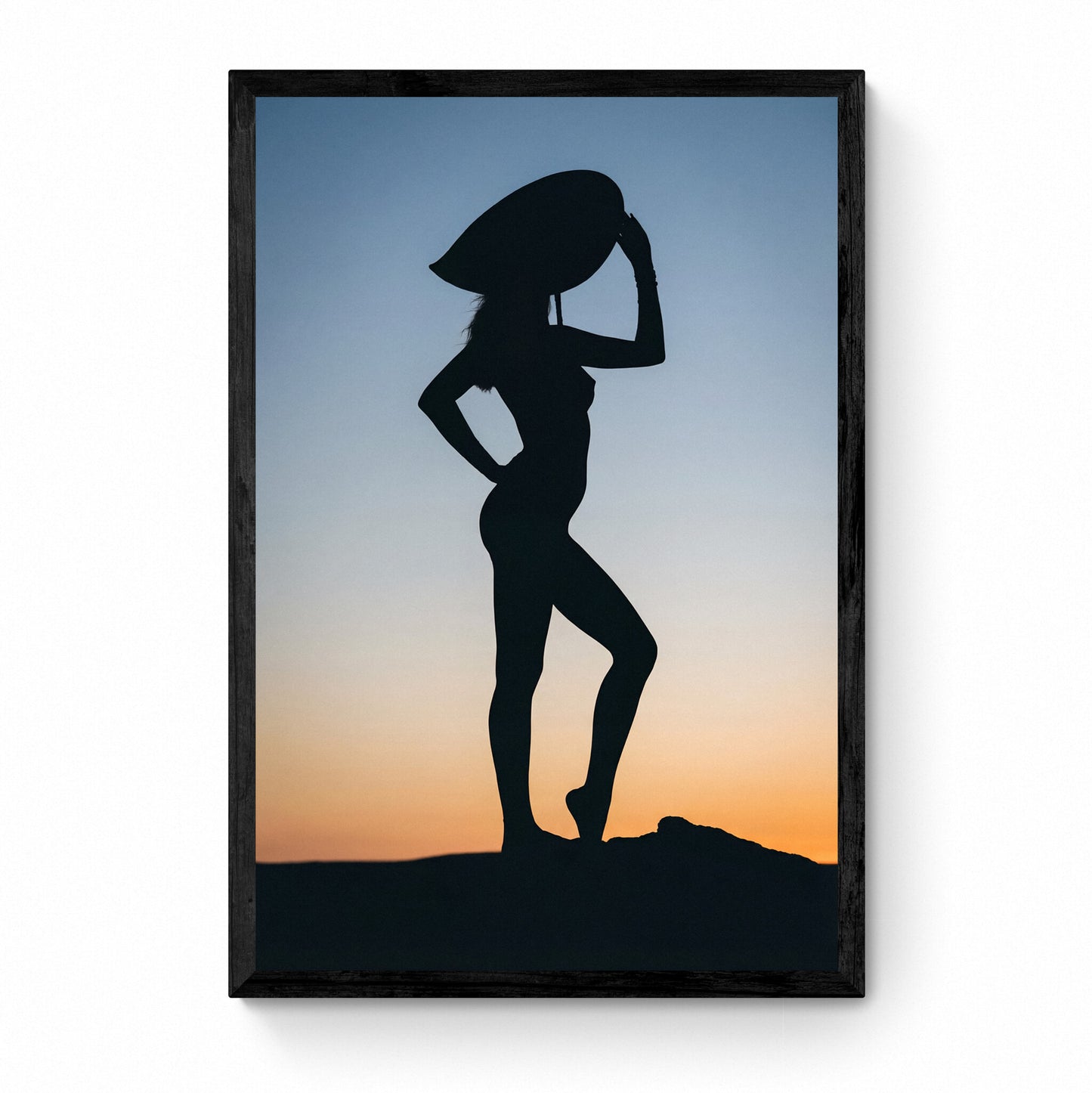 nude silhouette print