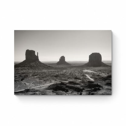 monument valley black and white