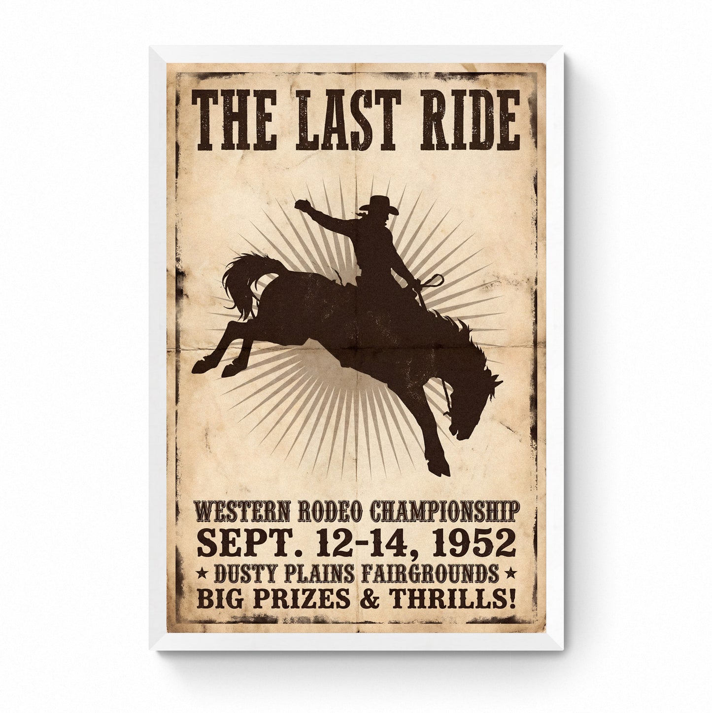 vintage cowboy poster