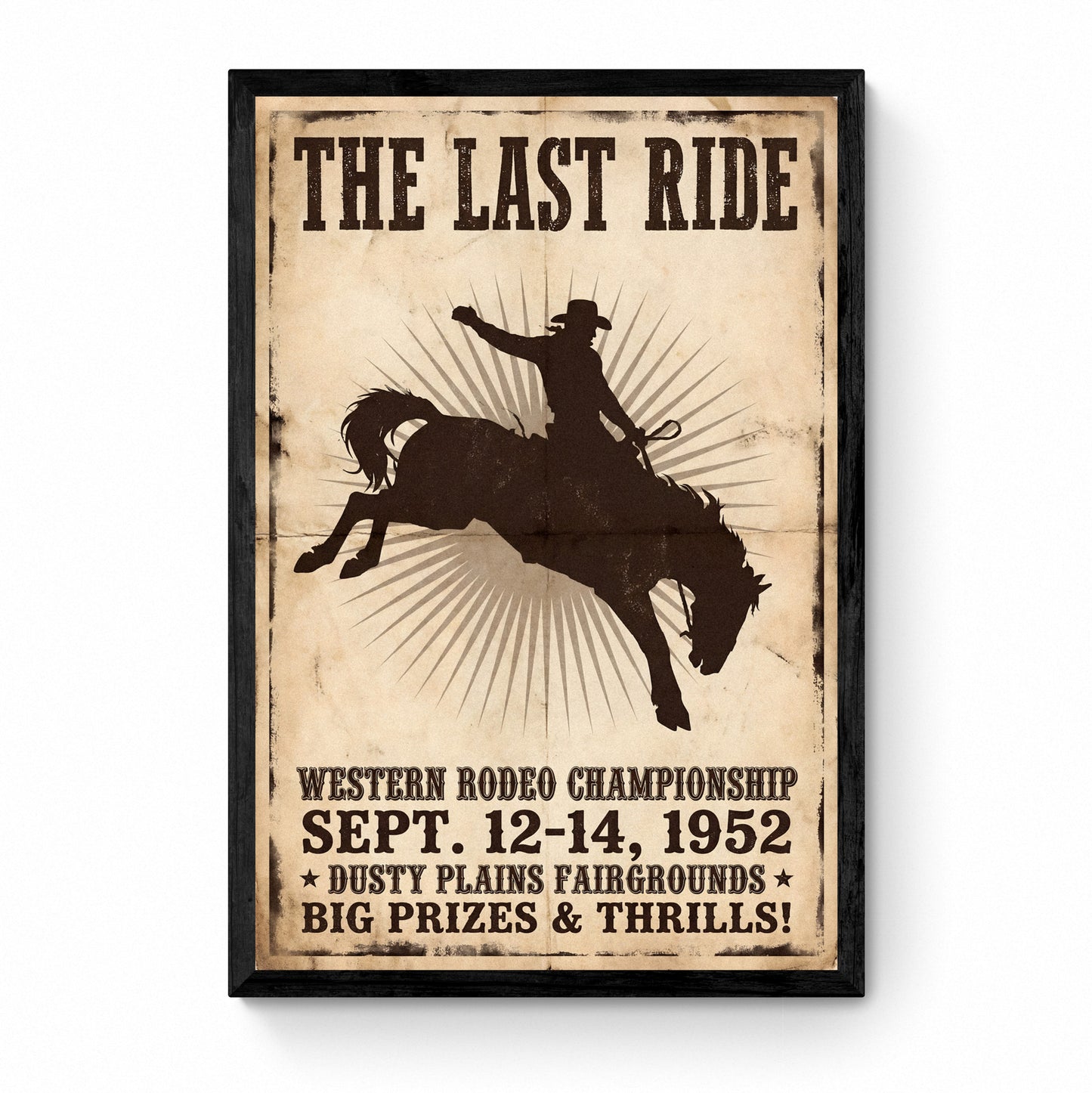 cowboy vintage poster